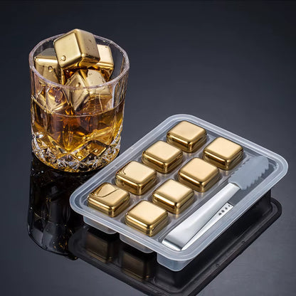 Smoking Spirit 8db-os  Whiskey Hűtőkocka Szett | 8db Kocka + Csipesz