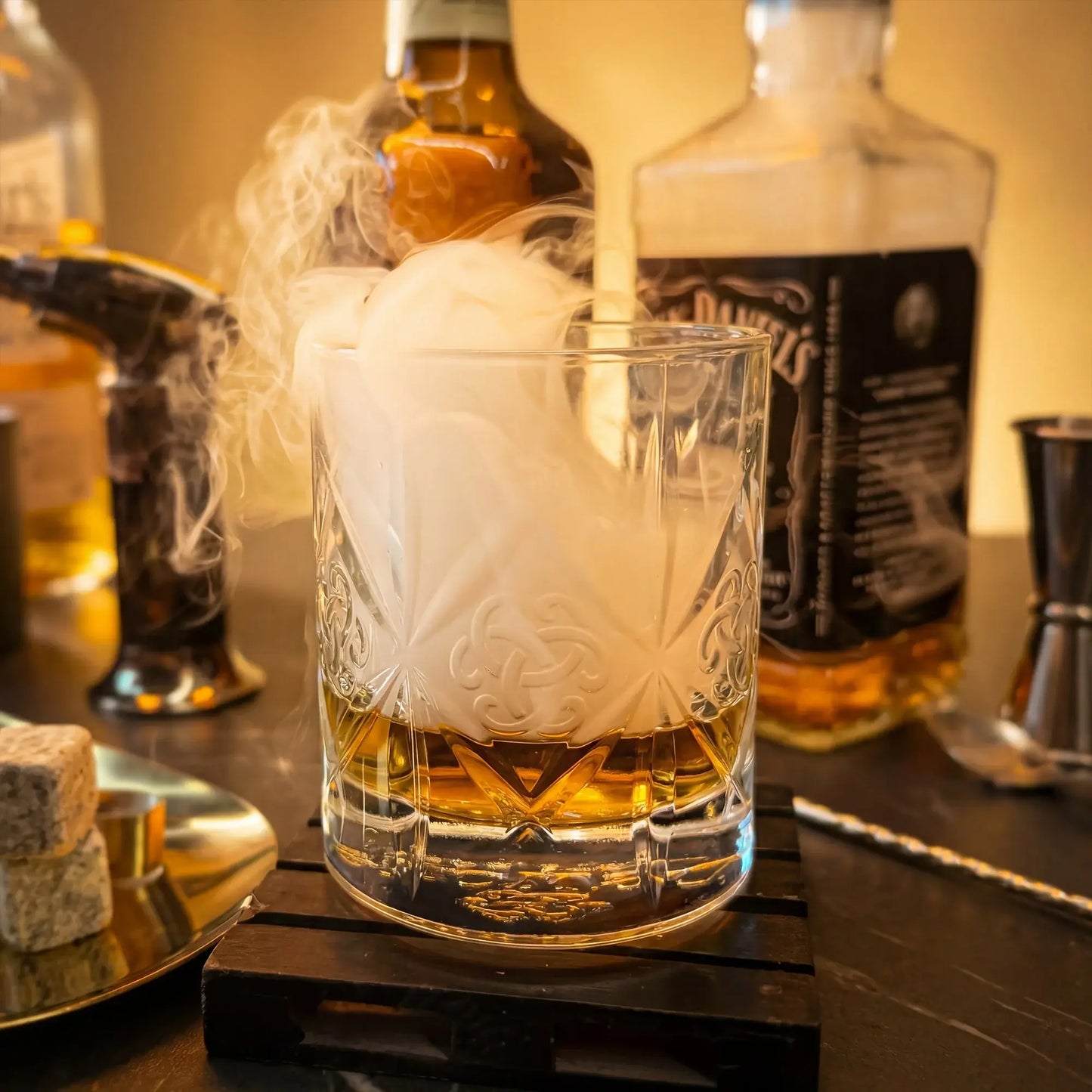 Whiskey Füstölő Szett, füstölő ital, prémium whiskey, füstölt koktél, komplex aromák