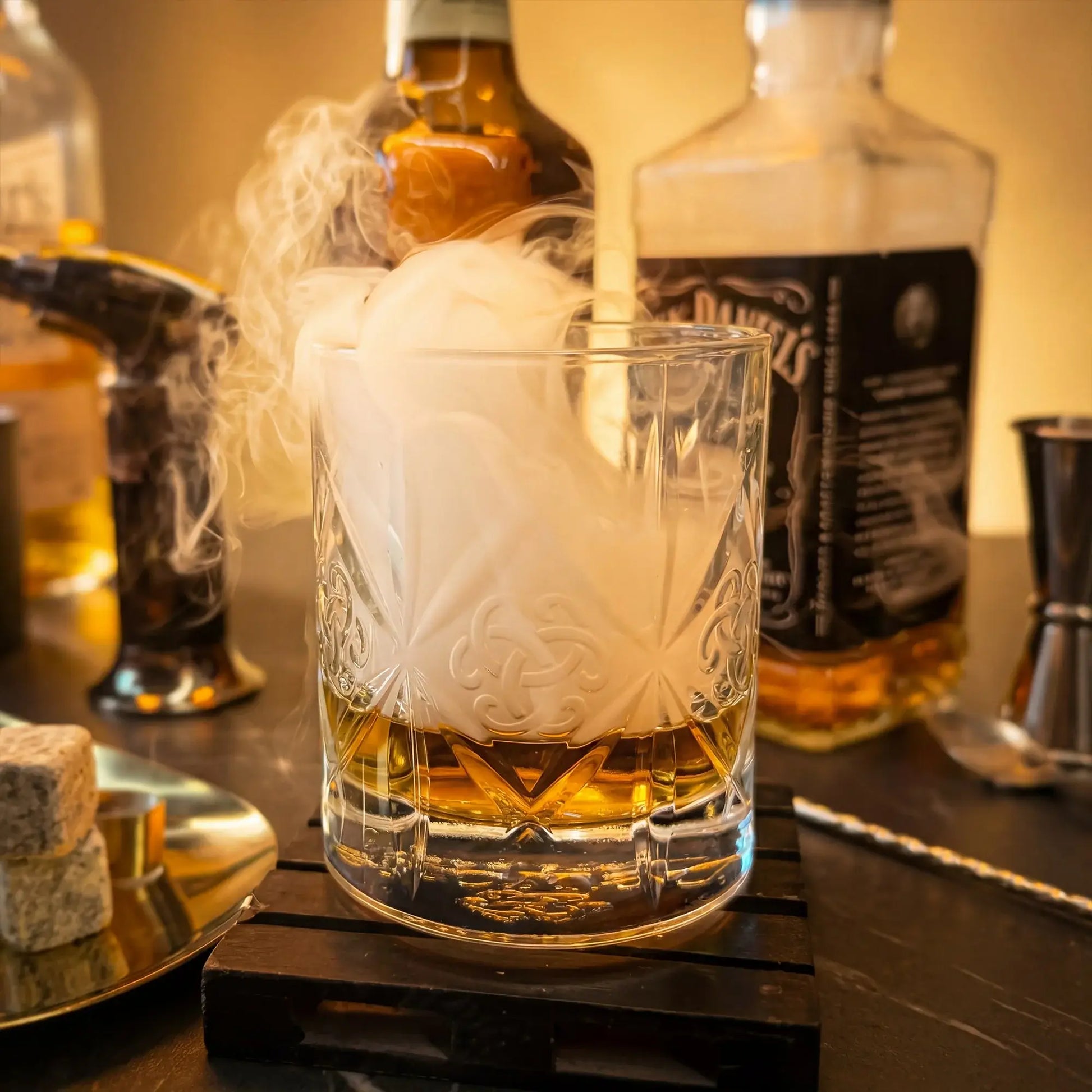 Whiskey Füstölő Szett, füstölő ital, prémium whiskey, füstölt koktél, komplex aromák